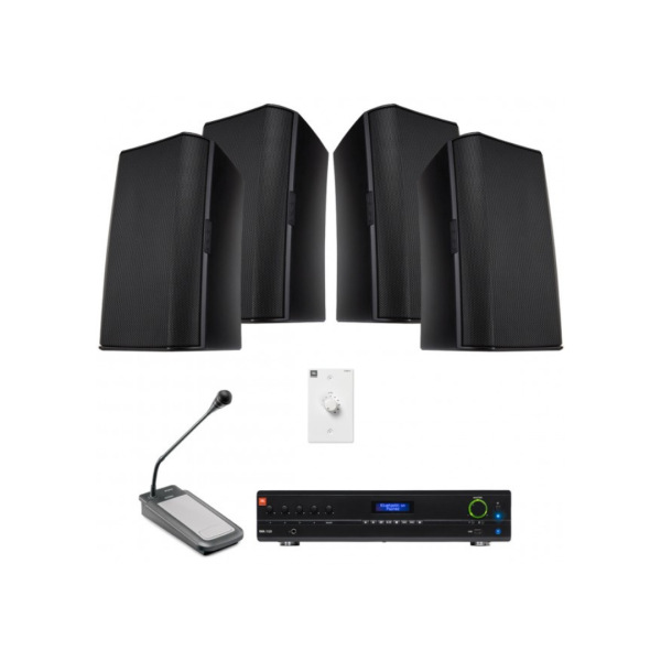 QSC Retail Solution with JBL Bluetooth Player & Paging Mic